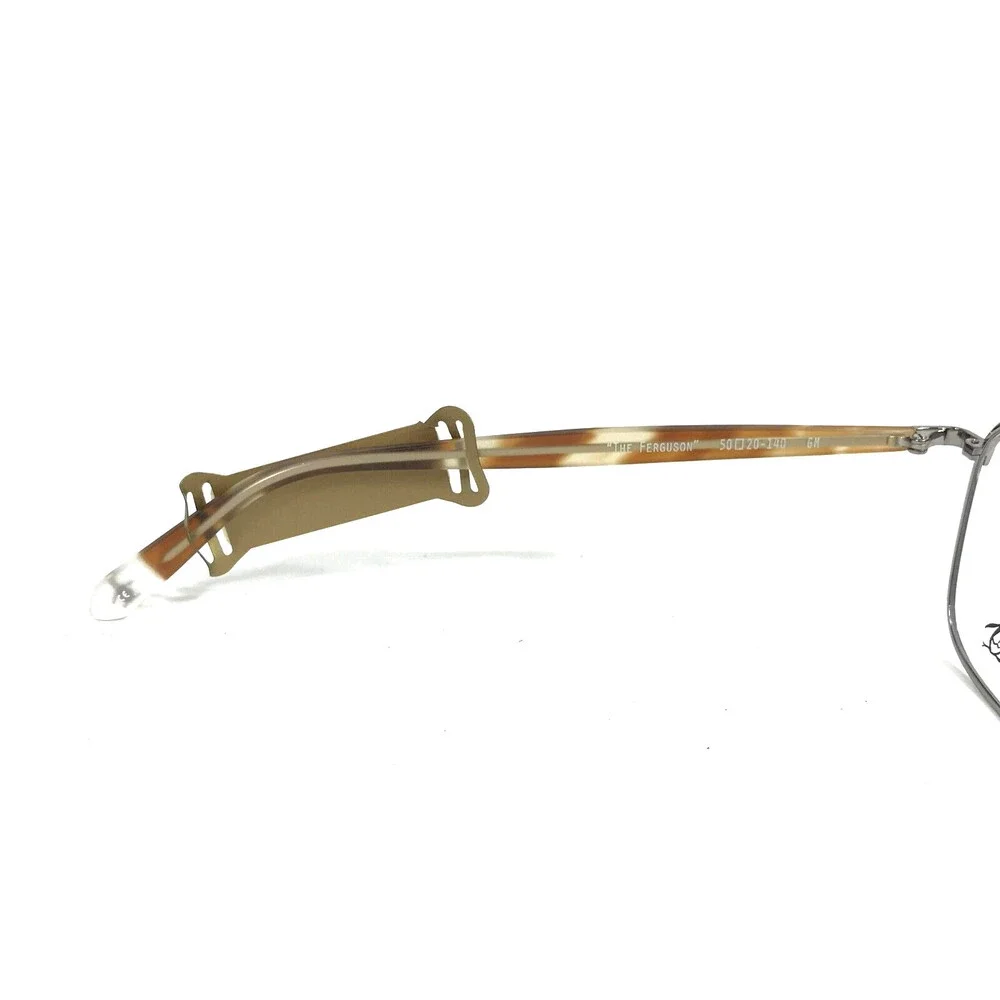 Penguin Eyeglasses Frames THE FERGUSON GM Gunmetal Blue Brown Square 50-20-140